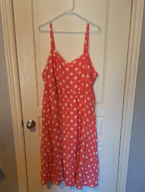 torrid Coral Polka Dot Dress